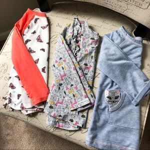 3 Toddler Girl Long Sleeve tees, Size 5t